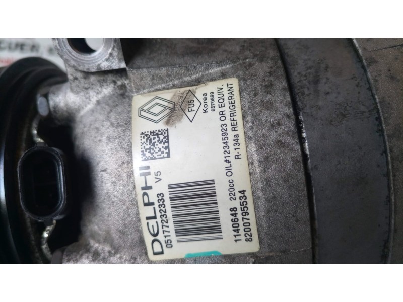 Recambio de compresor aire acondicionado para nissan interstar (x70) g9u650 referencia OEM IAM 8200795534/1140648  