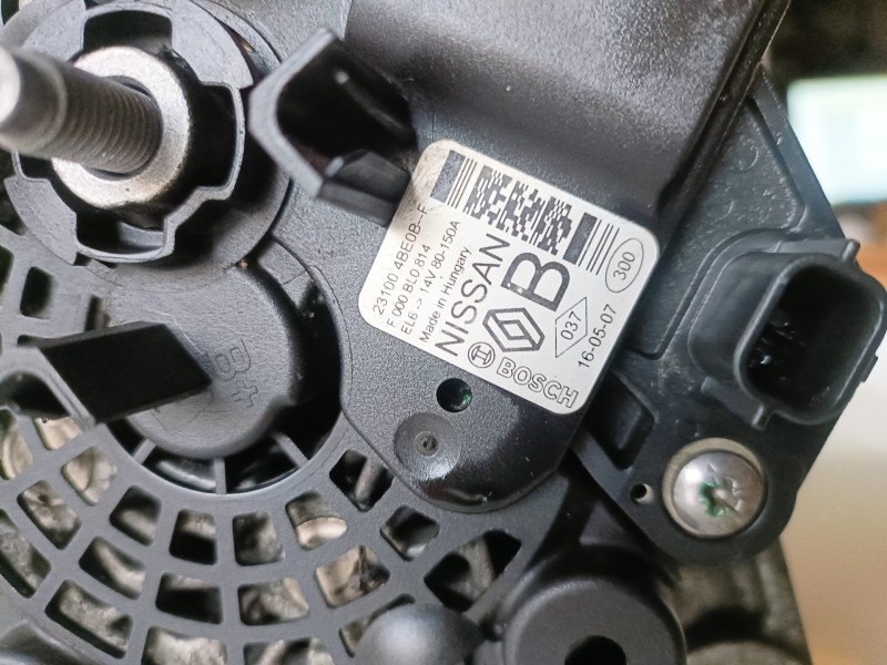 Recambio de alternador para renault talisman r9me4e4 referencia OEM IAM 231004BE0BF  