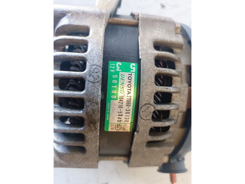 Recambio de alternador para toyota land cruiser (j15) 1kdftv referencia OEM IAM 2706030130/1042105440  