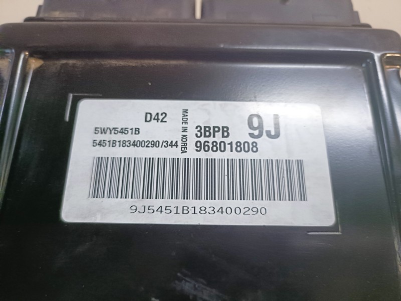 Recambio de centralita motor uce para chevrolet matiz (2004) b10s1 referencia OEM IAM 96801808/5WY5451B  