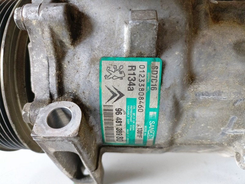 Recambio de compresor aire acondicionado para peugeot 407 rhr referencia OEM IAM 9648138980  
