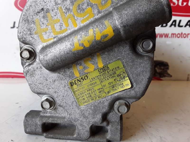 Recambio de compresor aire acondicionado para fiat stilo (192) referencia OEM IAM SCSB06/51747318/5A7875200  