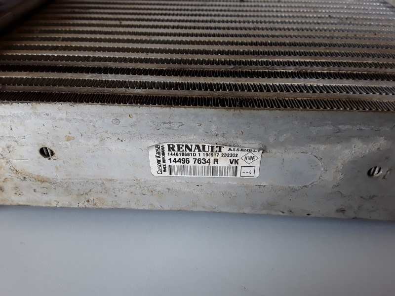 Recambio de intercooler para dacia duster i k9k658 referencia OEM IAM 144967634R/14461B681D  