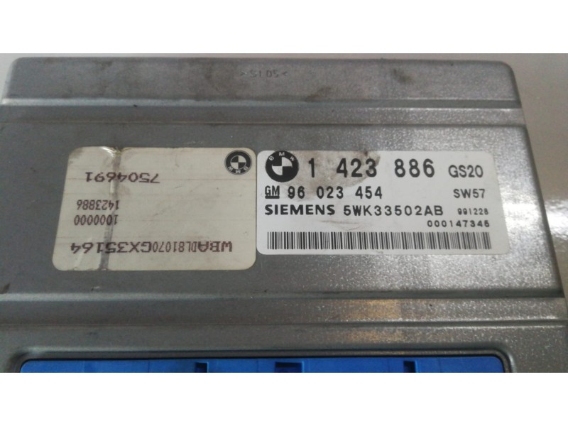 Recambio de centralita cambio automatico para bmw serie 5 berlina (e39) 306d1 referencia OEM IAM 1423886/96023454/5WK33502AB  