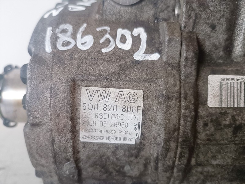 Recambio de compresor aire acondicionado para seat ibiza berlina (6j5) bls referencia OEM IAM 6Q0820808F  