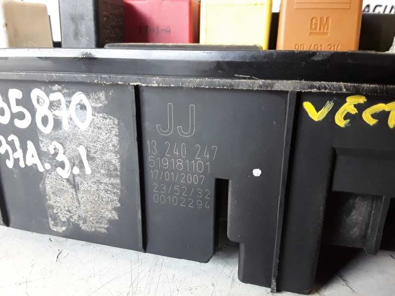 Recambio de caja reles / fusibles para opel vectra c berlina z19dt referencia OEM IAM 13240247/519181101  