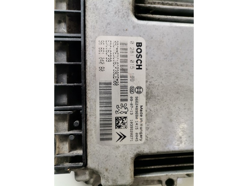 Recambio de centralita motor uce para citroen c8 4hs referencia OEM IAM 0281015199/  