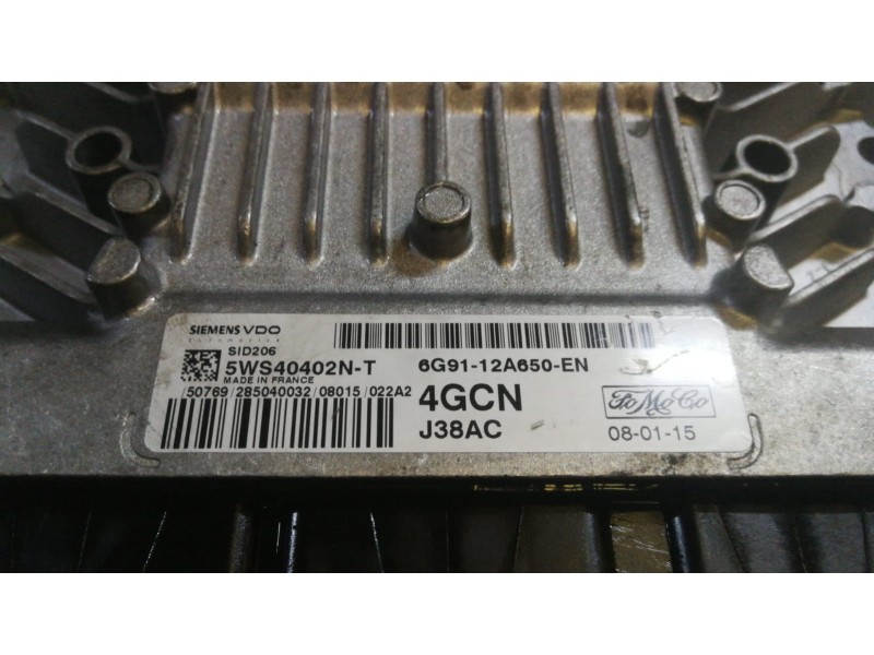Recambio de centralita motor uce para ford s-max (ca1) qxwb referencia OEM IAM 5WS40402NT/6G9112A650EN  