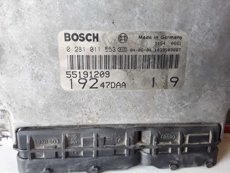 Recambio de centralita motor uce para fiat stilo (192) 192a1000 referencia OEM IAM 0281011553/55191209/19247DAA  