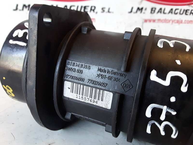 Recambio de caudalimetro para renault espace iv (jk0) f9q820 referencia OEM IAM 5WK9609/H7700314669/7700314057  