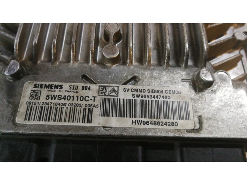 Recambio de centralita motor uce para citroen c3 8hx referencia OEM IAM 5WS40110CT  