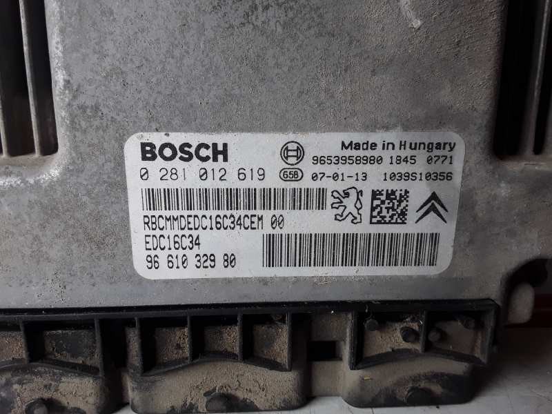 Recambio de centralita motor uce para citroen berlingo 9hx referencia OEM IAM 0281012619/EDC16C34/9661032980  