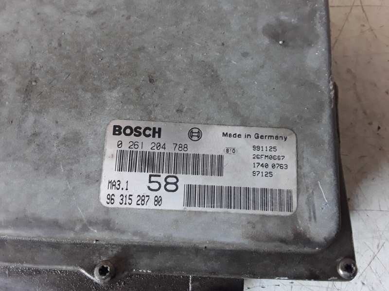 Recambio de centralita motor uce para citroen saxo hdz referencia OEM IAM 0261204788/9631528780/MA31  