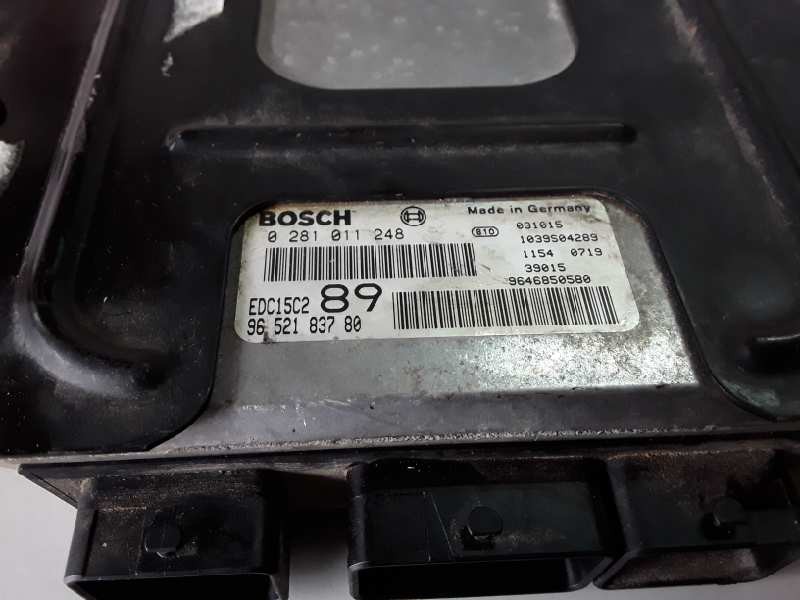 Recambio de centralita motor uce para peugeot 307 break / sw (s1)(04.2002) rhs referencia OEM IAM 0281011248/EDC15C2/9652183780/