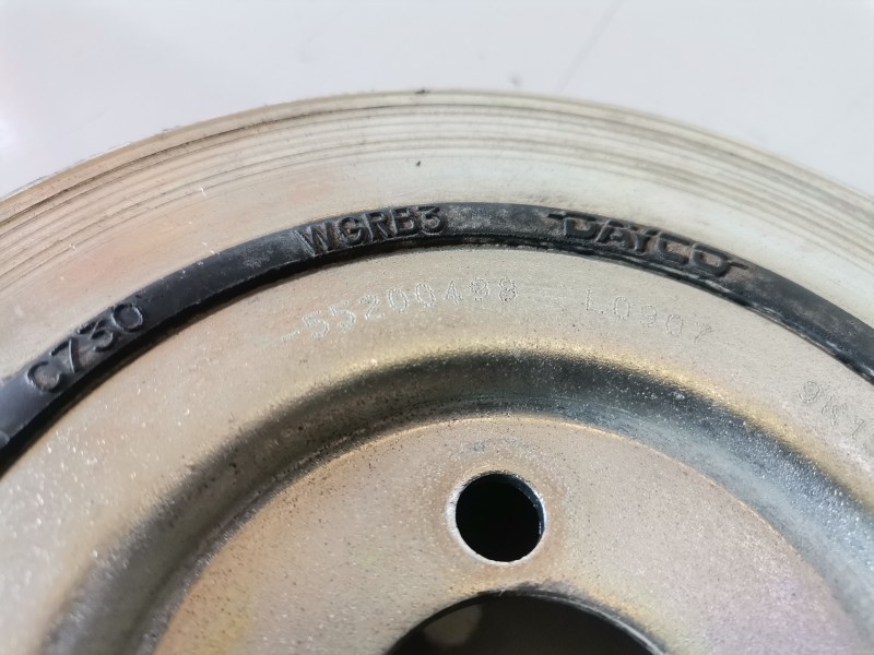 Recambio de polea cigueñal para fiat iii evo punto (199) 199a3000 referencia OEM IAM 55200498  