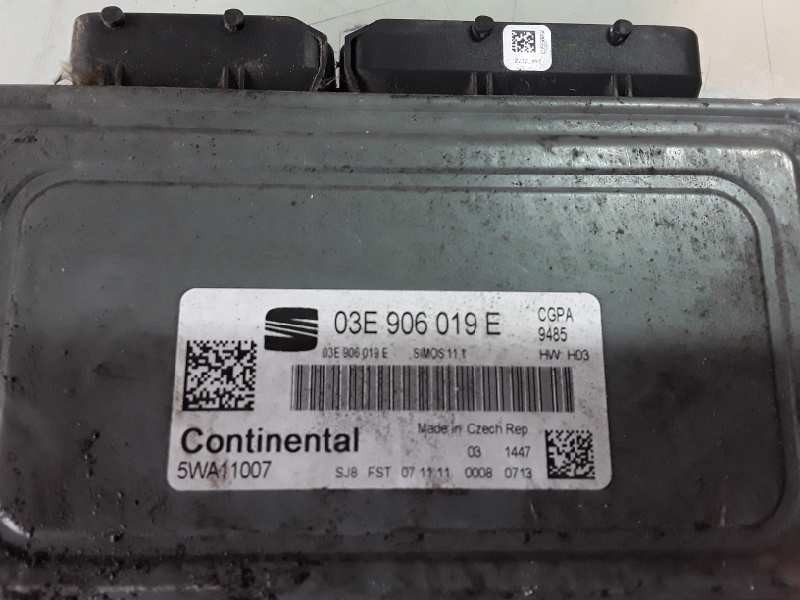 Recambio de centralita motor uce para seat ibiza berlina (6j5) cgp referencia OEM IAM 03E906019E/5WA11007  
