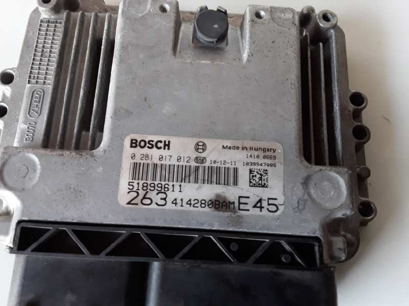 Recambio de centralita motor uce para fiat ii doblò (263) cargo 198a3000 referencia OEM IAM 0281017012/51899611  