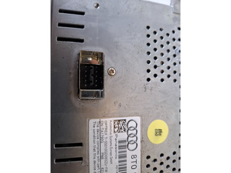 Recambio de pantalla multifuncion para audi a5 coupe (8t) cam referencia OEM IAM 8T0919603A  