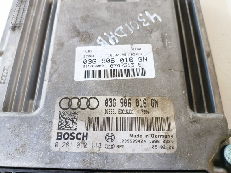 Recambio de centralita motor uce para audi a4 berlina (8e) blb referencia OEM IAM 03G906016GN  
