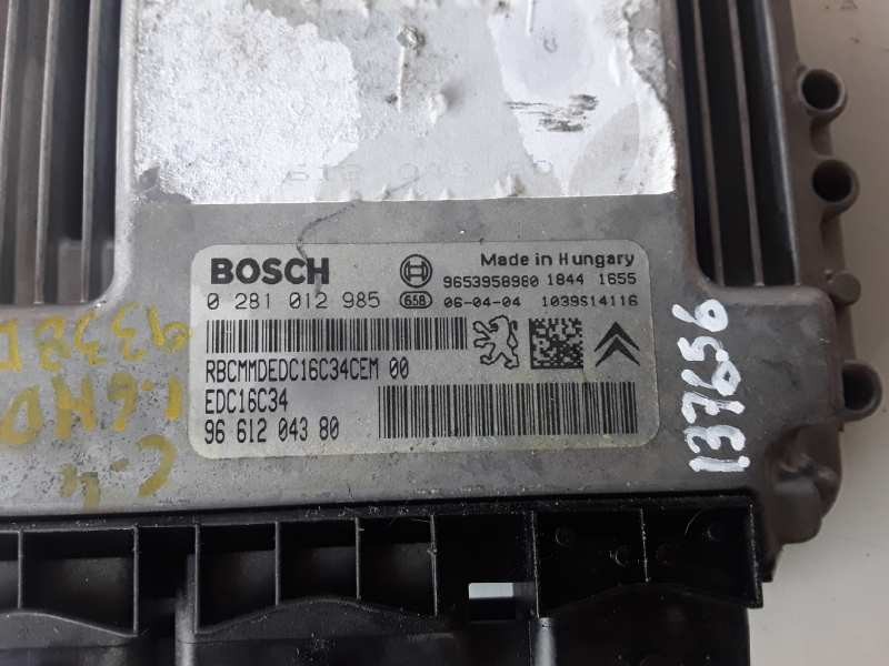 Recambio de centralita motor uce para citroen c4 berlina 9hy (dv6ted4) referencia OEM IAM 9661204380  