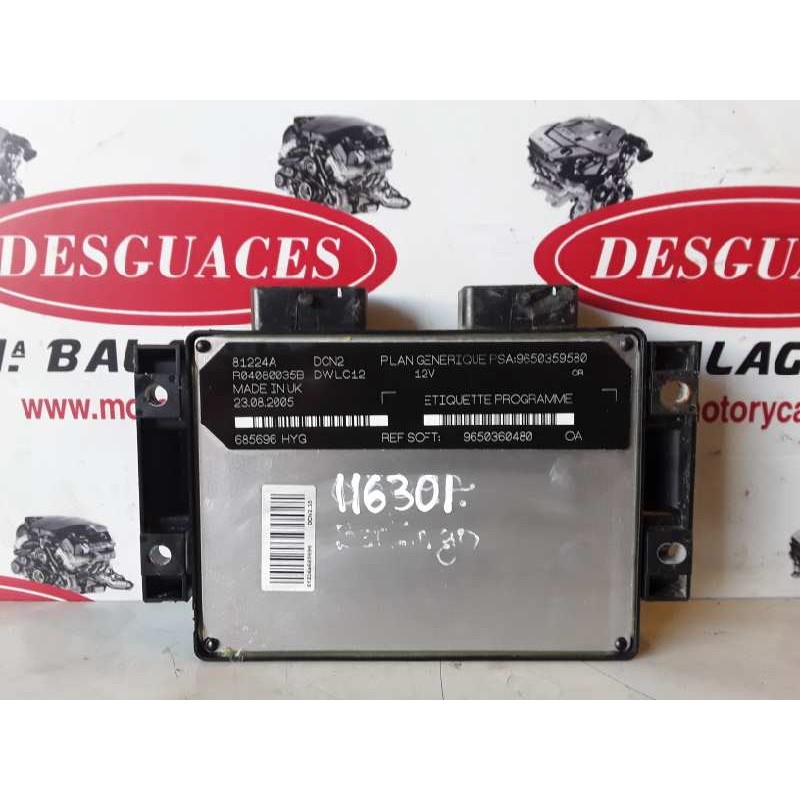 Recambio de centralita motor uce para citroen berlingo wjy referencia OEM IAM 8122A/R04080035B/DWLC12/9650359580/9650360480  