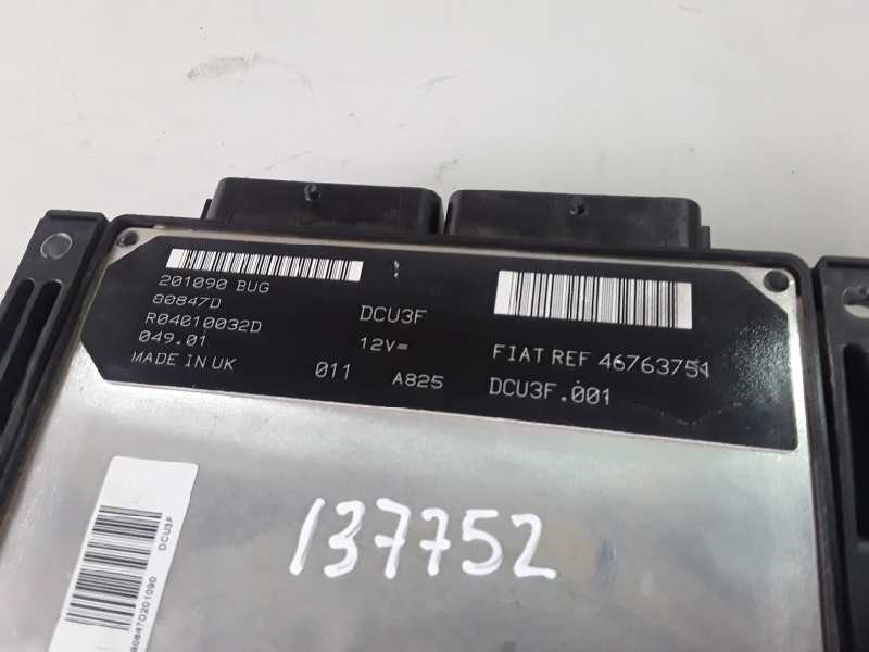Recambio de centralita motor uce para fiat ii punto (188) berlina 188a3000 referencia OEM IAM 46763751  