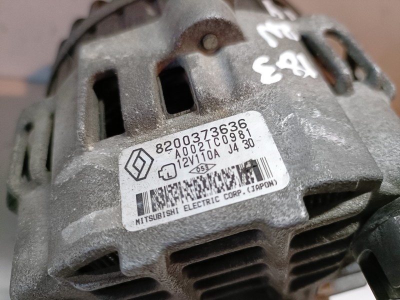 Recambio de alternador para nissan kubistar (x76) k9k704 referencia OEM IAM 8200373636/A002TC0981  