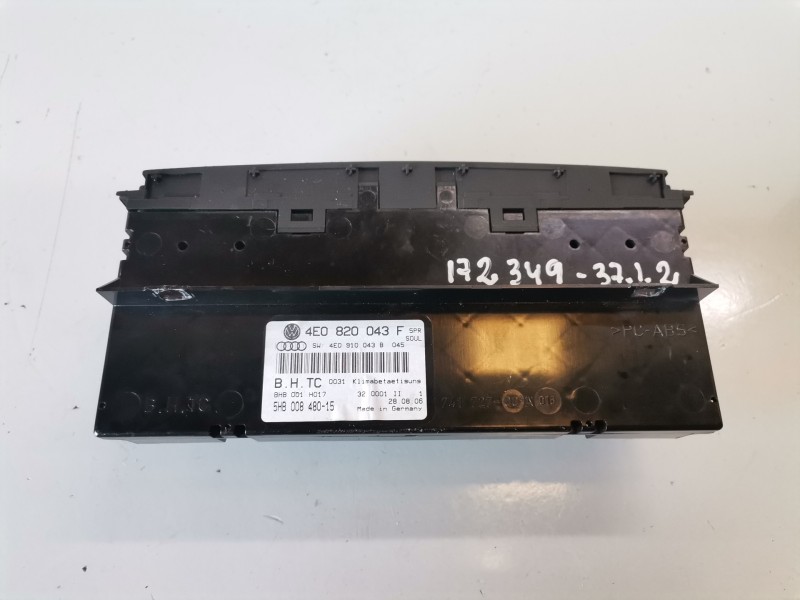 Recambio de mando climatizador para audi a8 (4e) bvn referencia OEM IAM 4E0820043F  