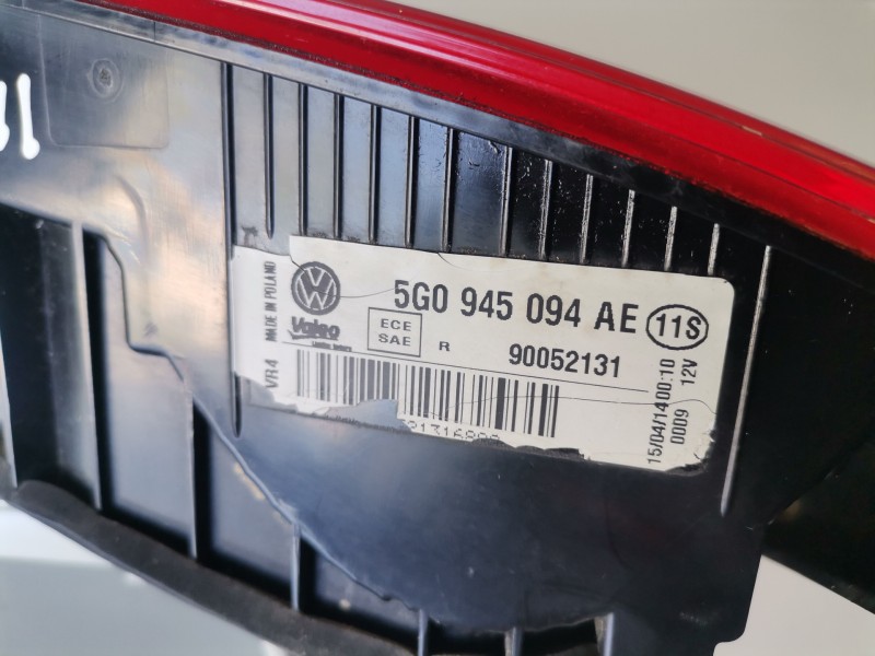 Recambio de piloto trasero derecho para volkswagen golf vii (5g1/be1) clh referencia OEM IAM 5G0945093AE  