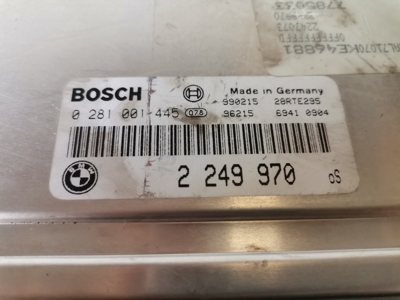 Recambio de centralita motor uce para bmw serie 3 berlina (e46) 204d1 referencia OEM IAM 0281001445/2249970  