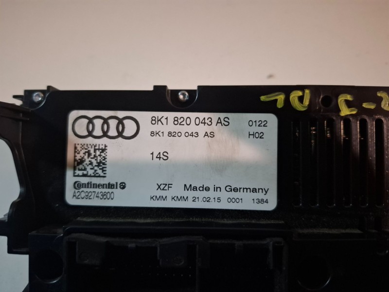 Recambio de mando climatizador para audi a4 berlina (8k2) cjcd referencia OEM IAM 8K1820043AS  
