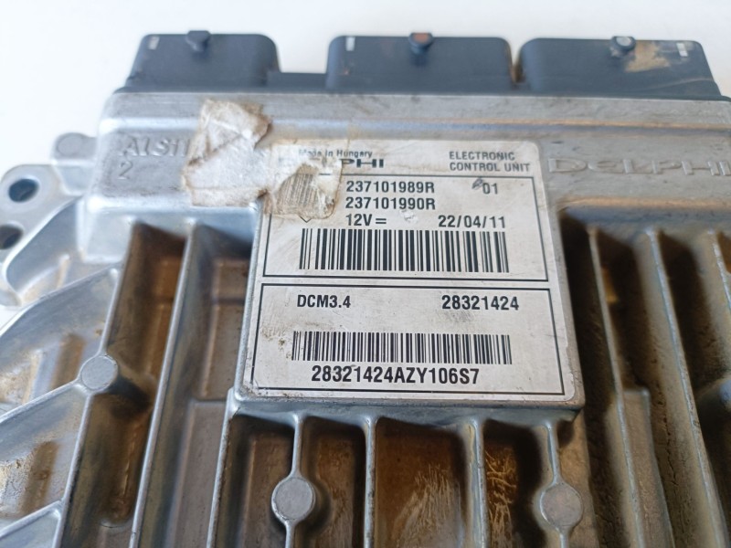 Recambio de centralita motor uce para renault kangoo ii (f/kw0) k9k808 referencia OEM IAM 237101989R  
