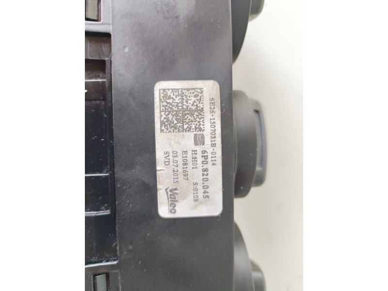 Recambio de mando climatizador para seat ibiza (6p1) chzb referencia OEM IAM 6P0820045  