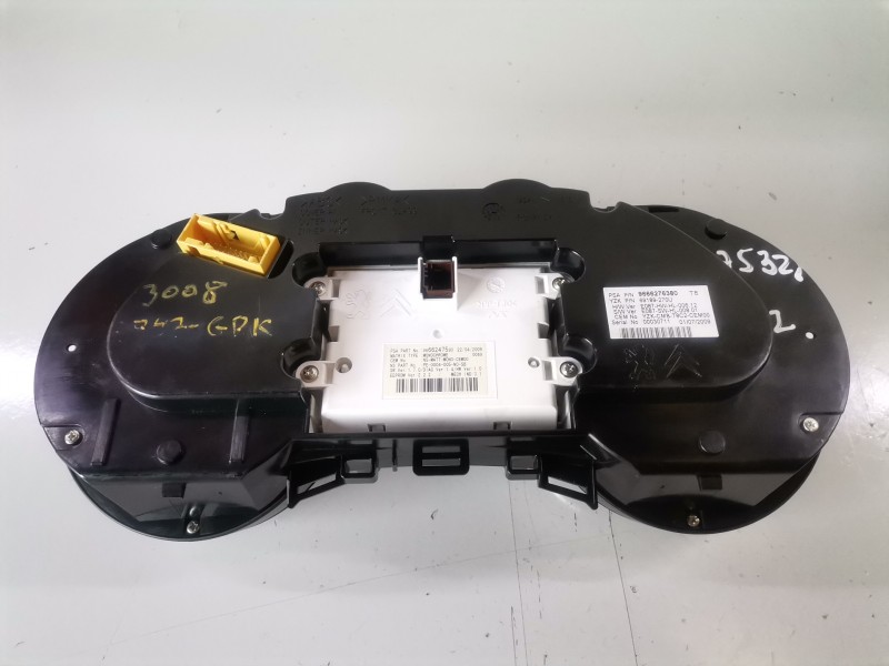 Recambio de cuadro instrumentos para peugeot 3008 9hz / 9h01 referencia OEM IAM 9666247580  