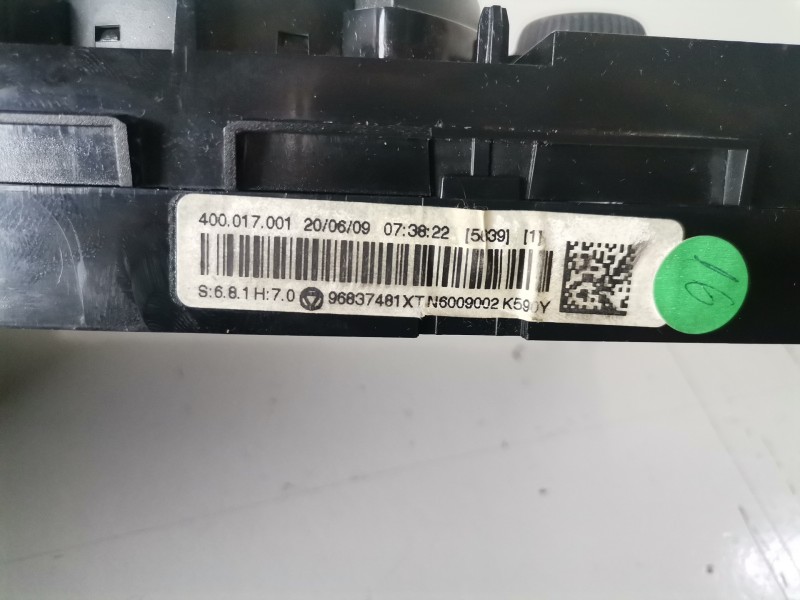 Recambio de mando climatizador para peugeot 3008 9hz / 9h01 referencia OEM IAM 96837481XT  
