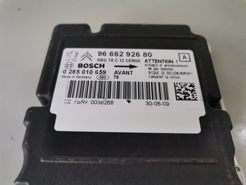 Recambio de centralita airbag para peugeot 3008 9hz / 9h01 referencia OEM IAM 9666292680/0285010659  