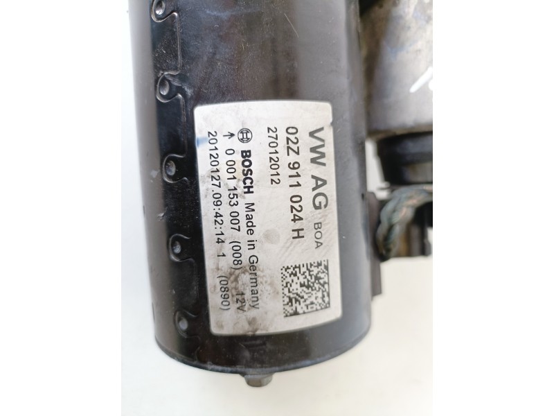 Recambio de motor arranque para audi a3 (8p1) cayc referencia OEM IAM 02Z911024H  