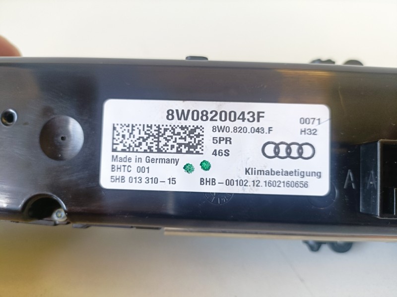Recambio de mando climatizador para audi a4 avant (8w5) cswb referencia OEM IAM 8W0820043F  
