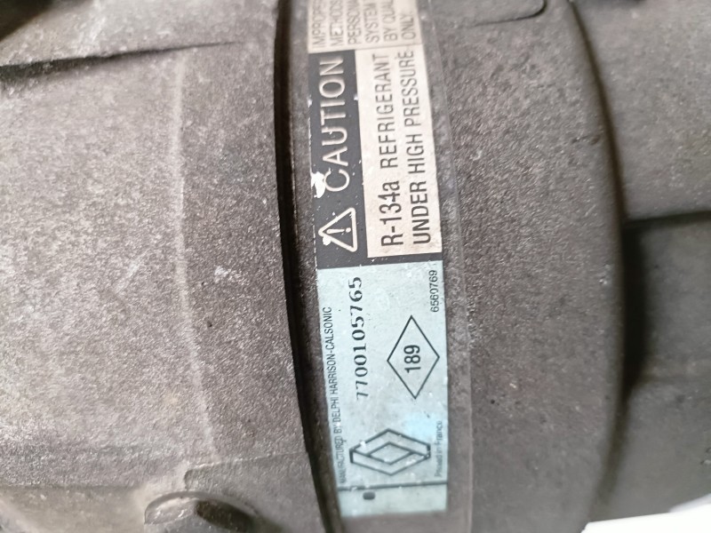 Recambio de compresor aire acondicionado para nissan primastar (x83) f9q760 referencia OEM IAM 7700105765  