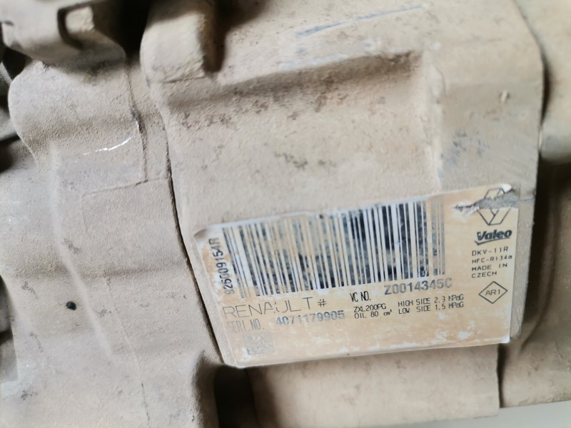 Recambio de compresor aire acondicionado para dacia dokker k9k612 referencia OEM IAM 926009154R  