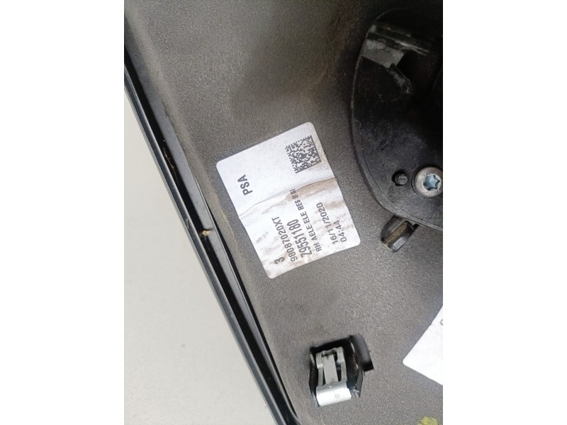 Recambio de retrovisor derecho para toyota proace verso ah01 referencia OEM IAM 98087020XT  