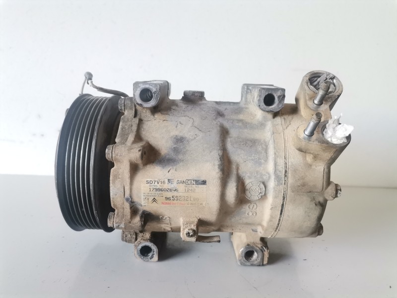 Recambio de compresor aire acondicionado para citroen berlingo 9hw referencia OEM IAM 9659232180  
