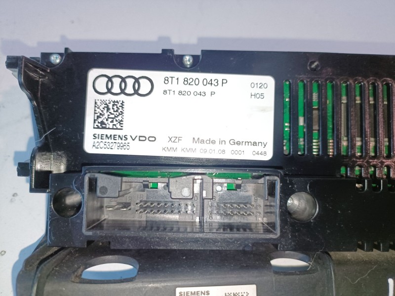 Recambio de mando climatizador para audi a4 berlina (8k2) caga referencia OEM IAM 8T1820043P  