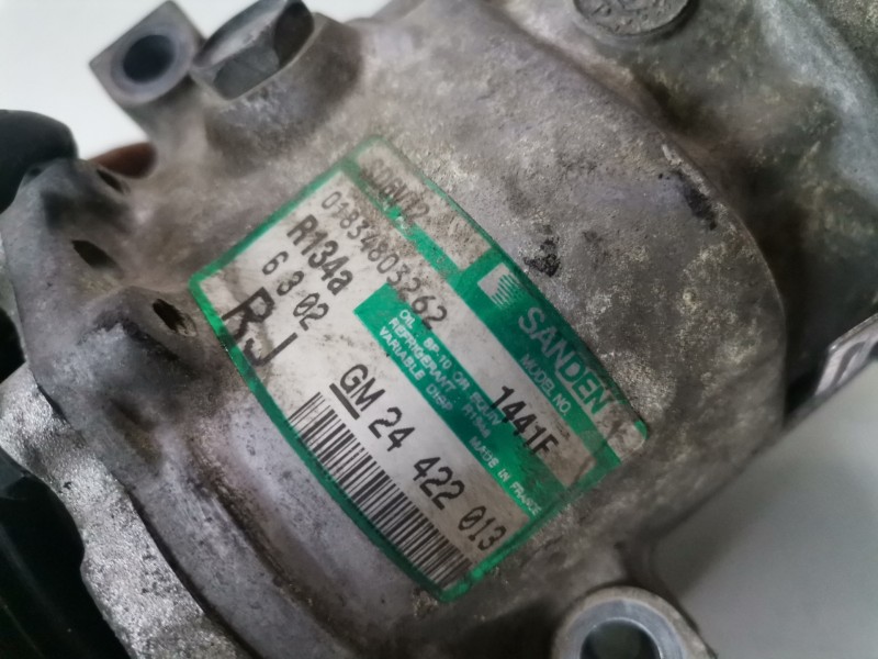 Recambio de compresor aire acondicionado para opel astra g berlina y17dt referencia OEM IAM 24422013  