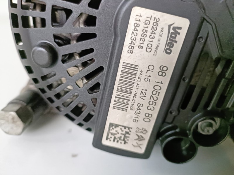 Recambio de alternador para opel combo e cargo bh02 referencia OEM IAM 9810525380  