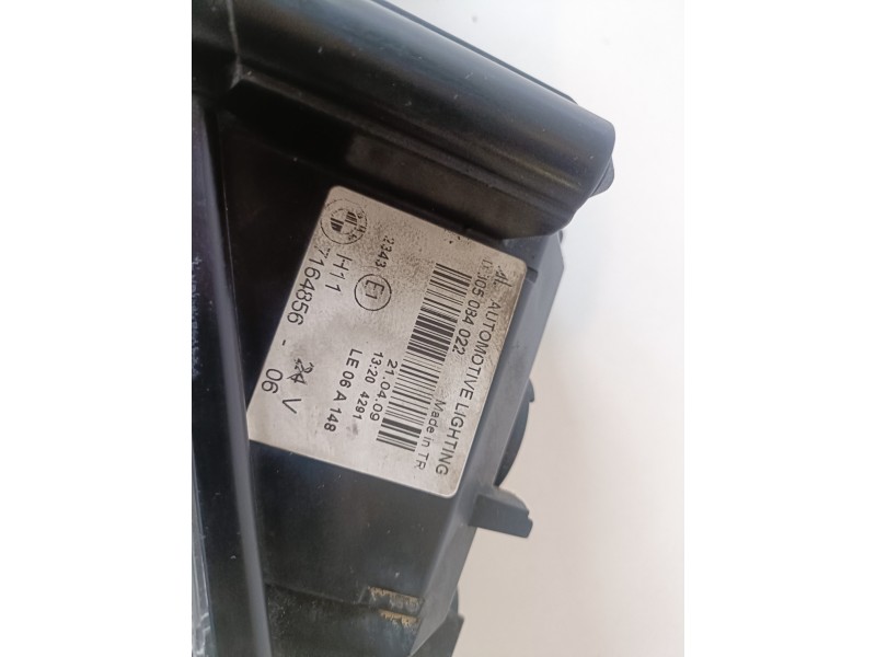 Recambio de faro antiniebla derecho para bmw serie 1 coupe (e82) n51b30a referencia OEM IAM 0305084022/7164856  