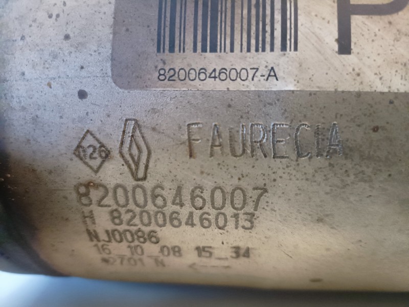 Recambio de catalizador para dacia sandero k9k796 referencia OEM IAM 8200646007  