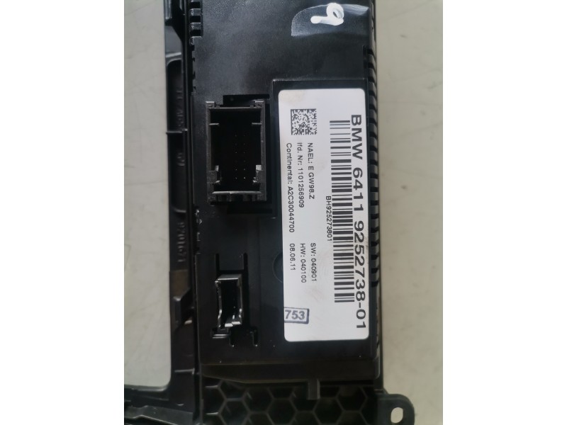 Recambio de mando climatizador para bmw serie x3 (f25) n47d20c referencia OEM IAM 6411925273801  