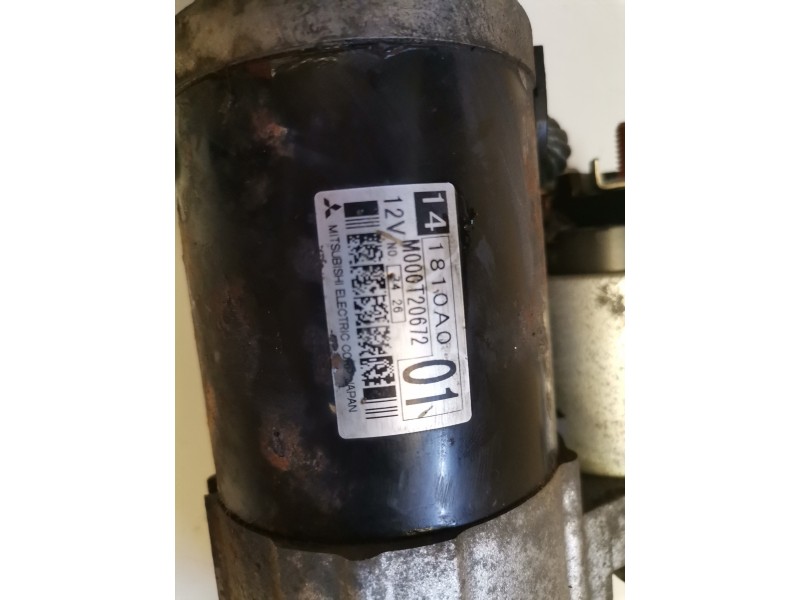 Recambio de motor arranque para mitsubishi outlander (cu0w) 4g63 referencia OEM IAM M000T20672  