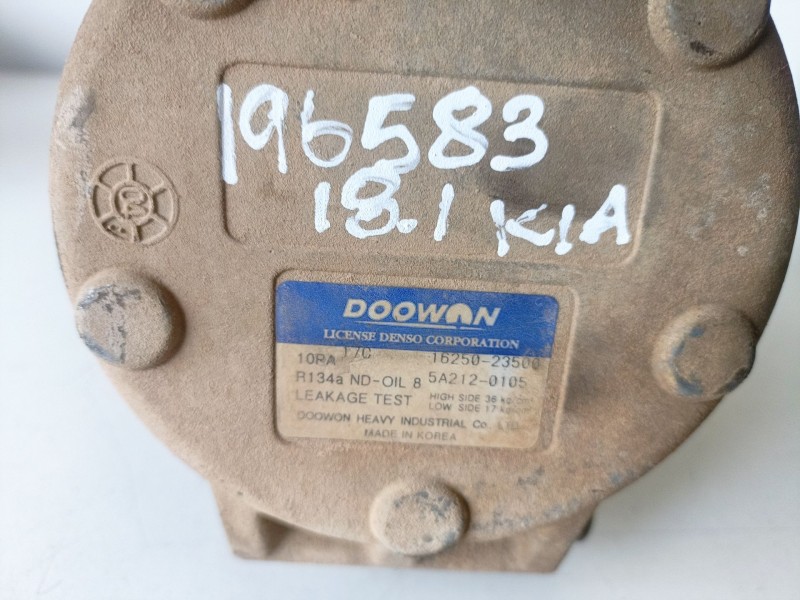 Recambio de compresor aire acondicionado para kia sorento (bl) d4cb referencia OEM IAM 1625023500  